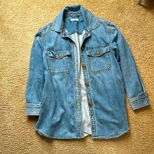 Like new size M Loft denim shacket
